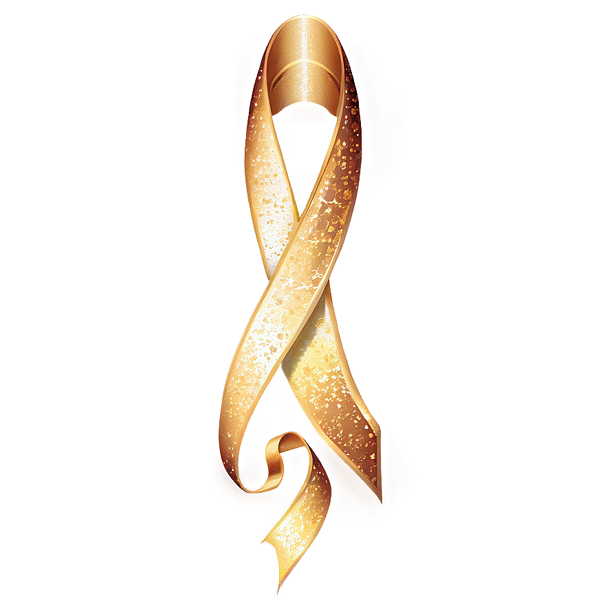 Gold Sparkle Ribbon Png 28