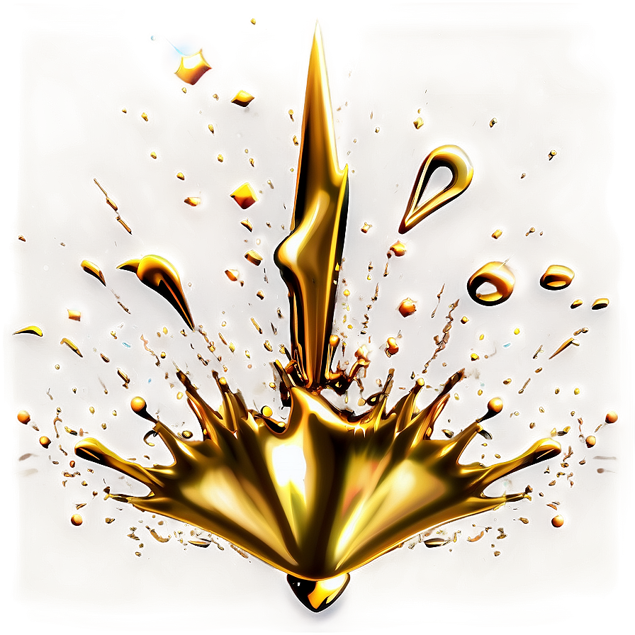 Gold Sparkle Splash Png 97