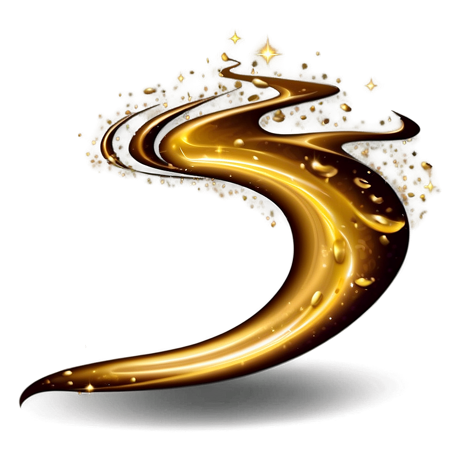 Gold Sparkle Swirl Png 06122024