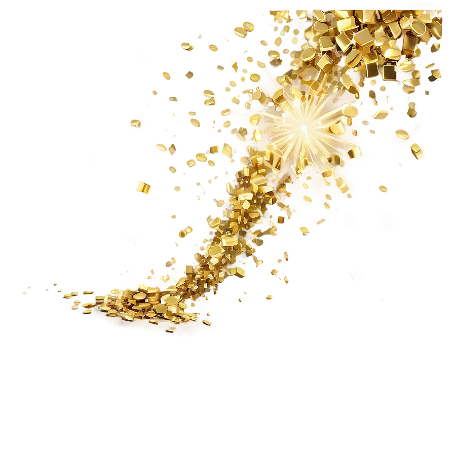 Gold Sparkles Falling Gently Png 06122024