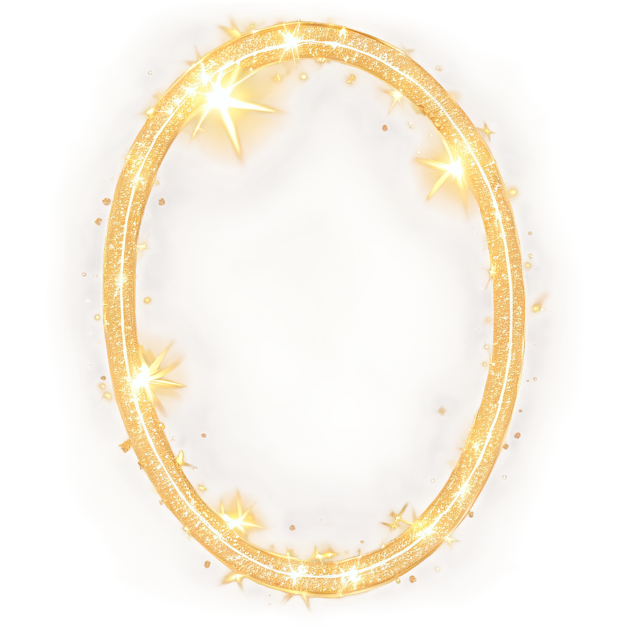 Gold Sparkles Glowing Halo Png Egj