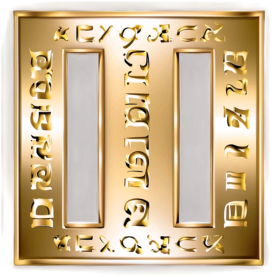 Gold Square For Luxury Branding Png 91