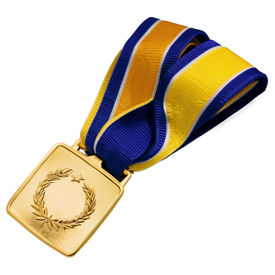 Gold Square Medal Png Qwt85