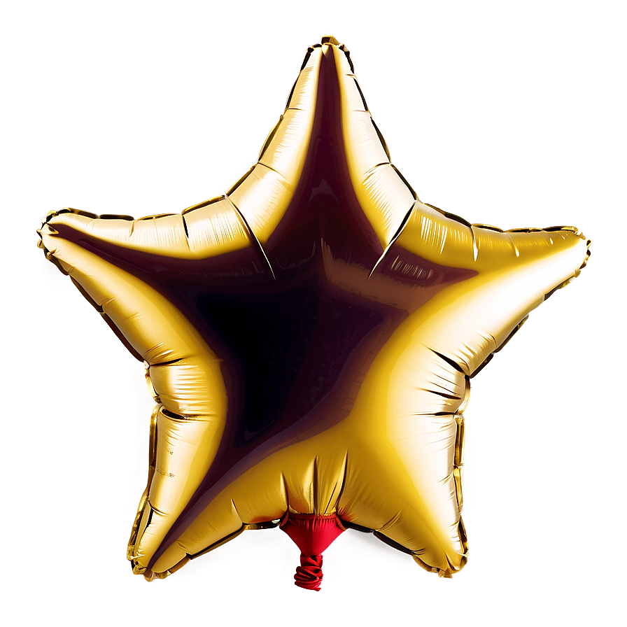 Gold Star Balloon Png 06212024