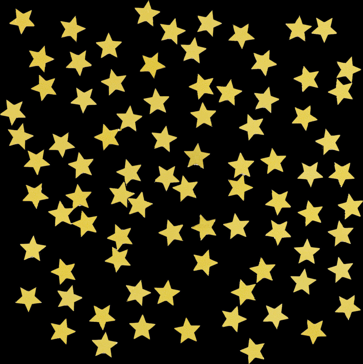 Gold Star Confettion Black Background