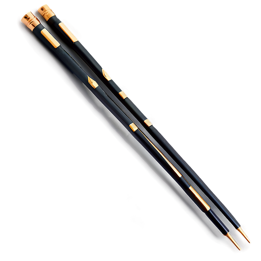 Gold-tipped Chopstick Png 83