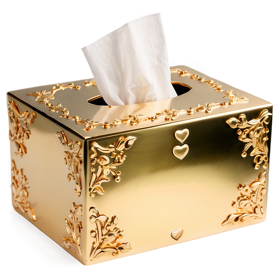 Gold Tissue Box Png 06132024