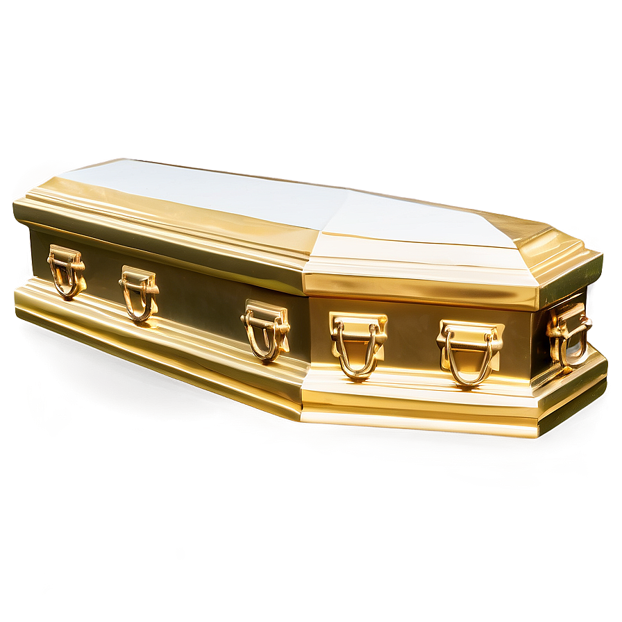 Gold Trim Coffin Png 05242024