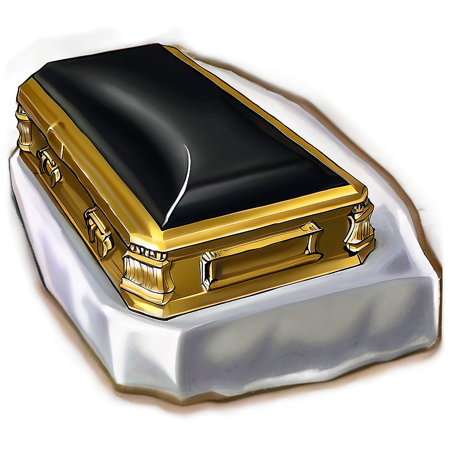 Gold Trim Coffin Png 57