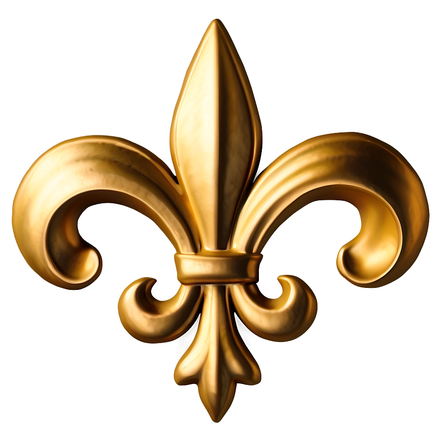 Gold Trim Fleur-de-lis Png Emh