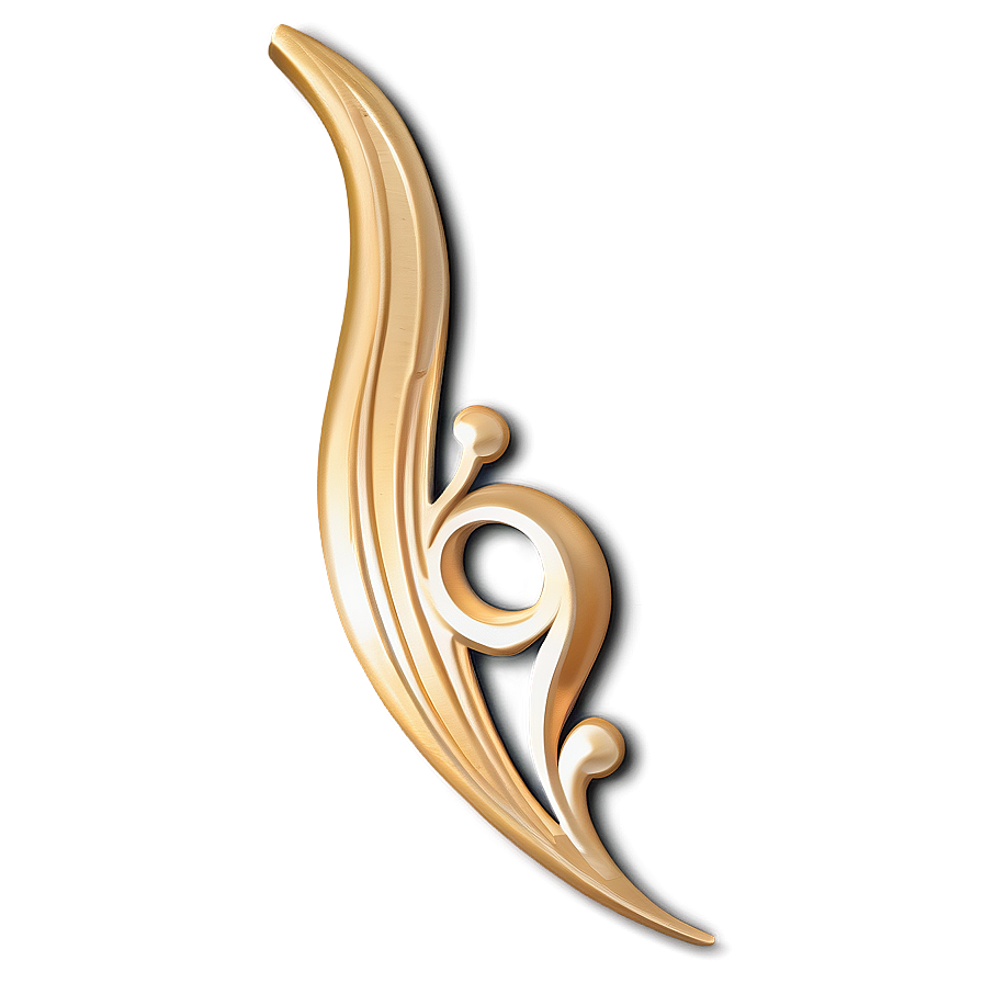 Gold Trim Flourish Png 48