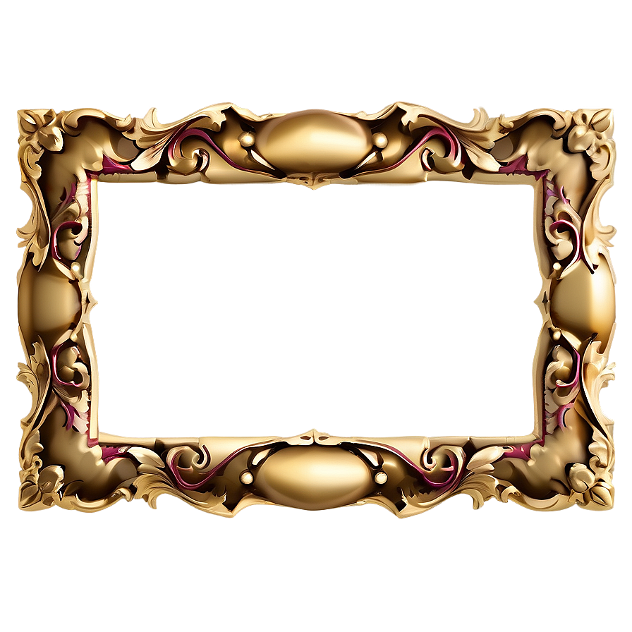 Gold Trim Frame Png Vny48