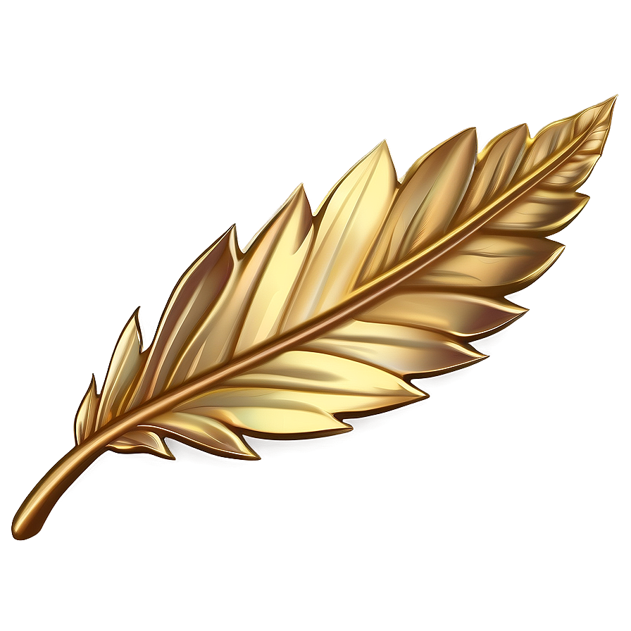 Gold Trim Leaf Png 06282024