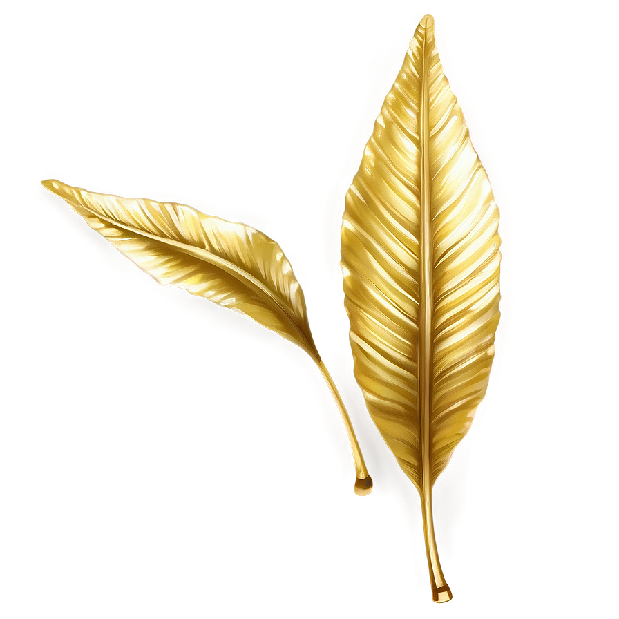 Gold Trim Leaf Png Cvh11