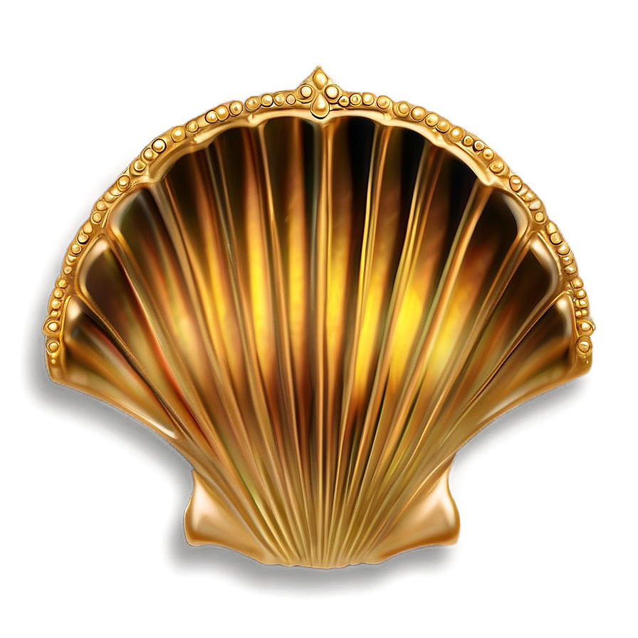 Gold Trim Scallop Png 57