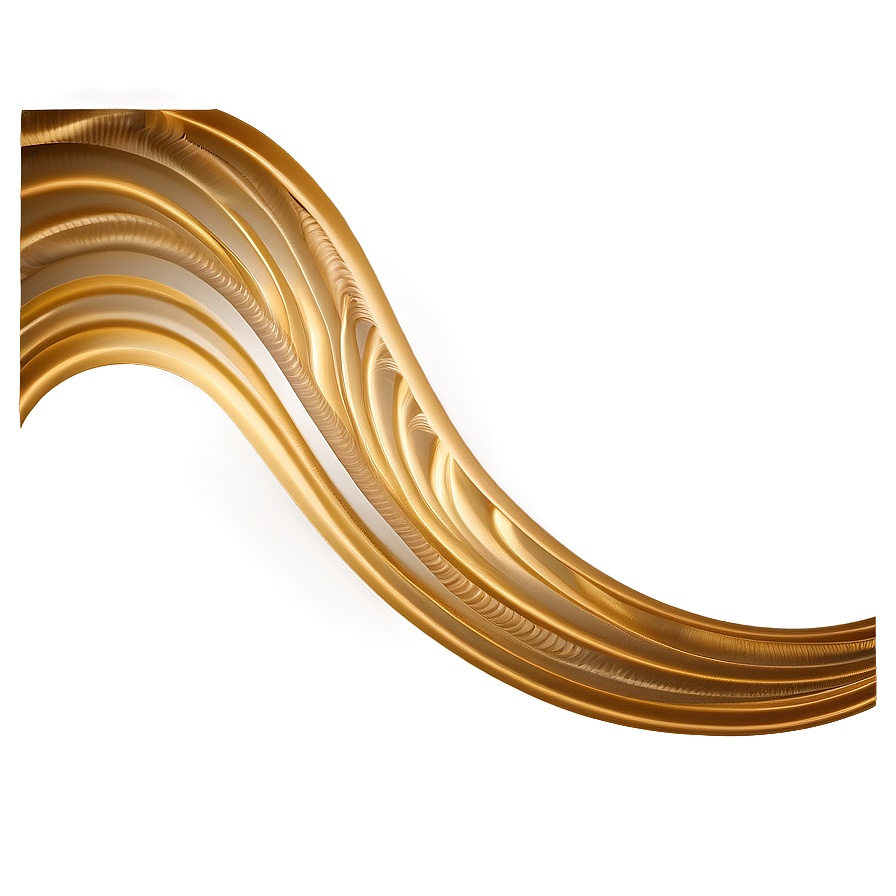 Gold Trim Wave Pattern Png 59