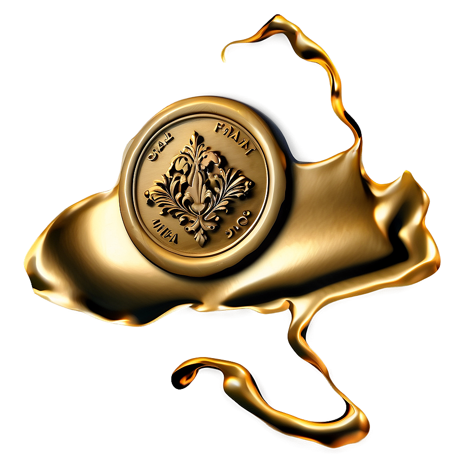 Gold Wax Seal Png 33