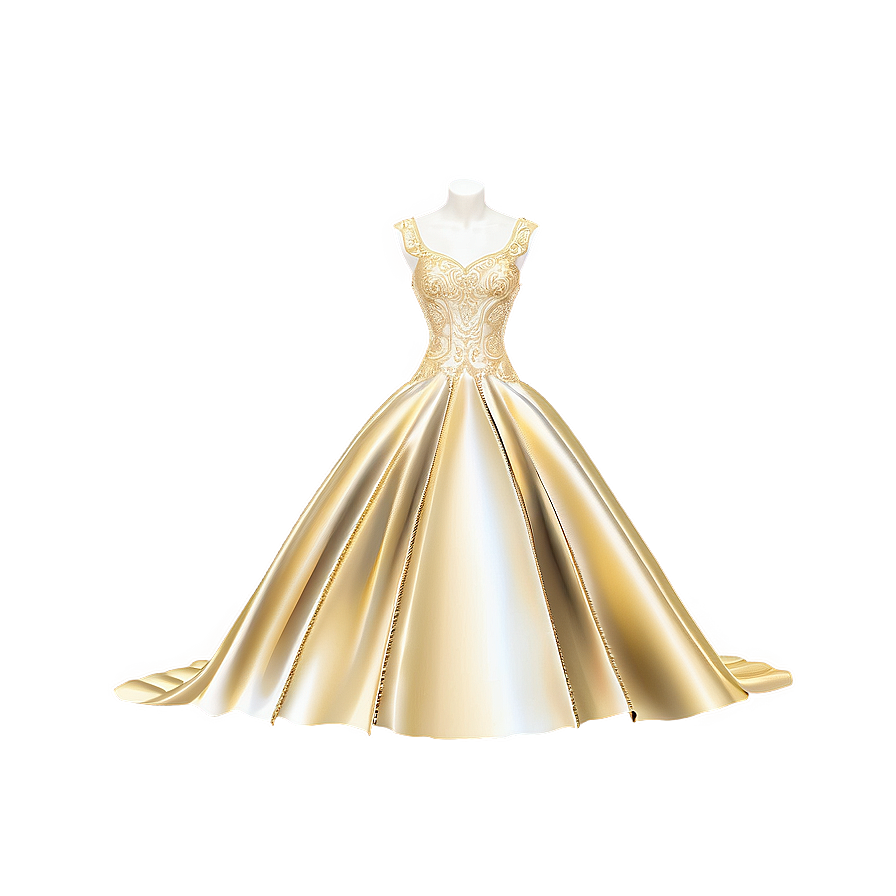 Gold Wedding Dresses Png 39