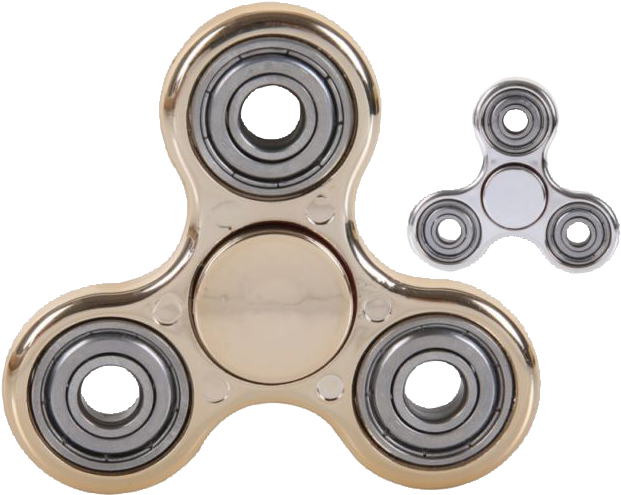 Goldand Silver Fidget Spinners