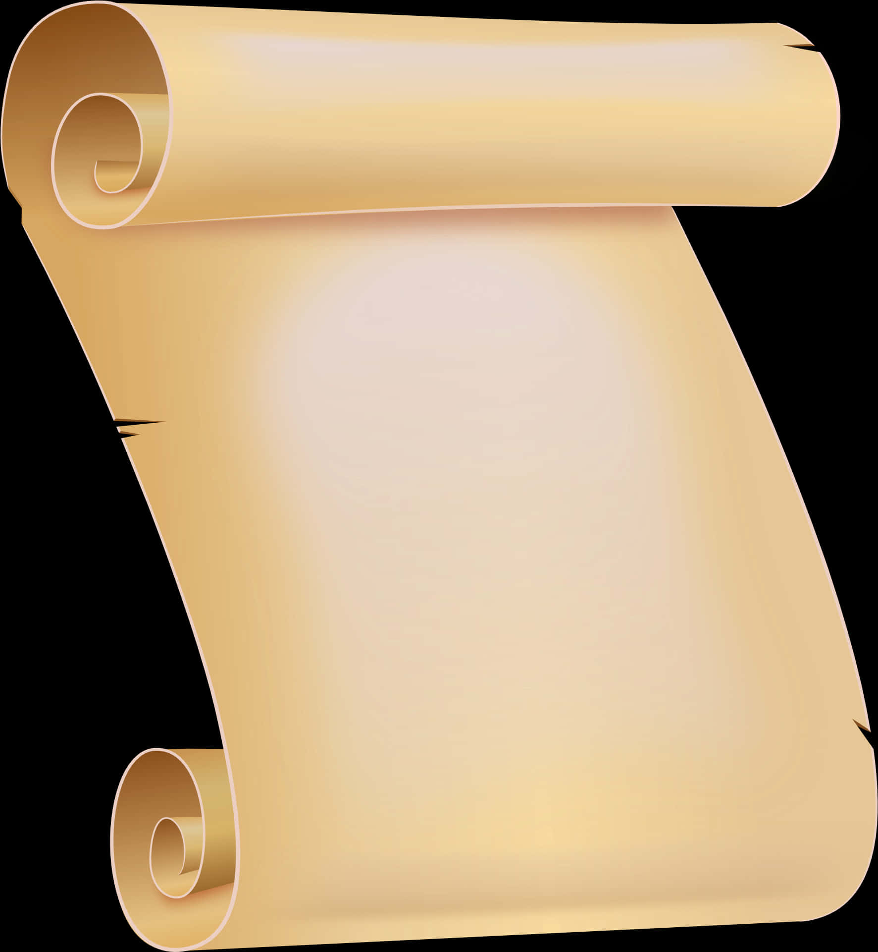 Golden Ancient Scroll Graphic