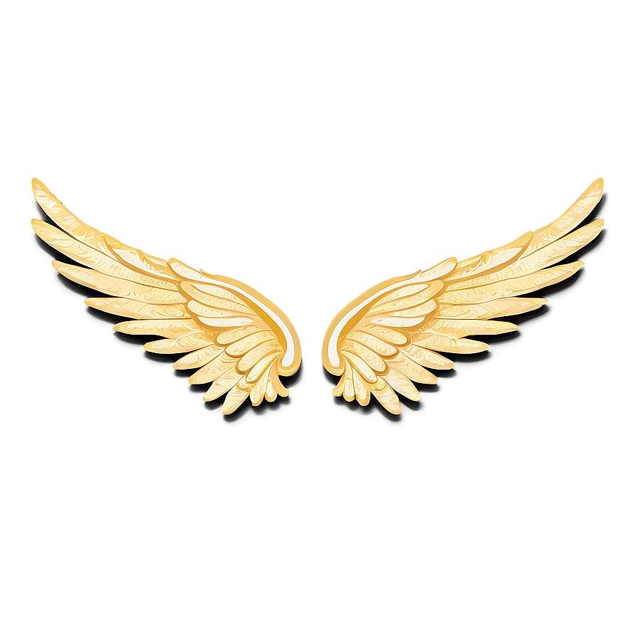 Golden Angel Wings Graphic Png 05042024