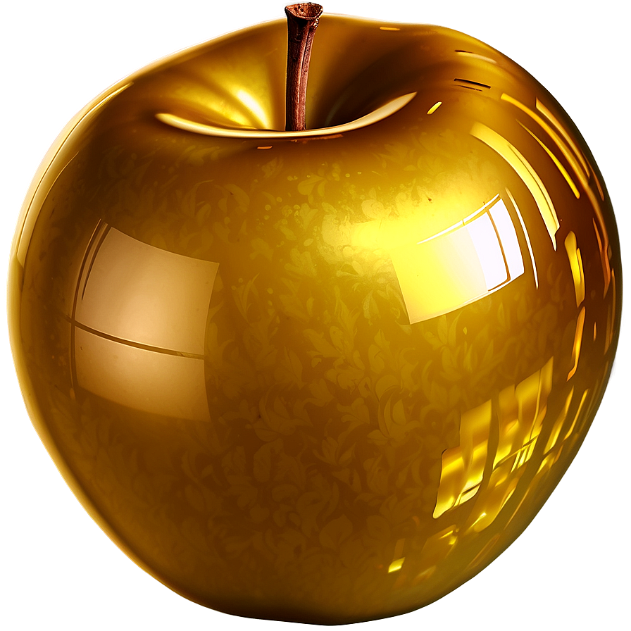 Golden Apple Background Png Cjl