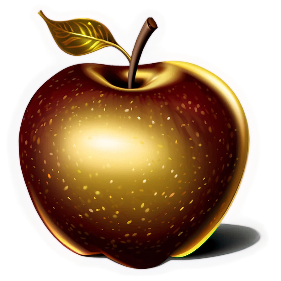 Golden Apple Clipart Png Ted