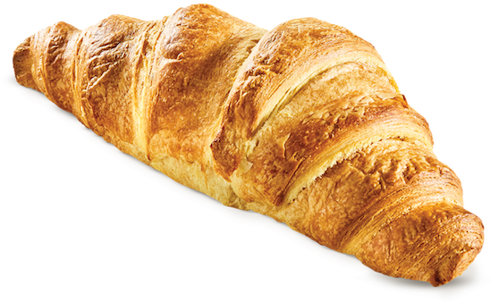 Golden Baked Croissant Isolated