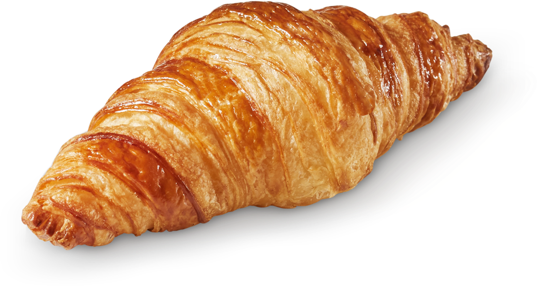 Golden Baked Croissant Transparent Background