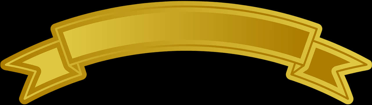 Golden Banner Design Element