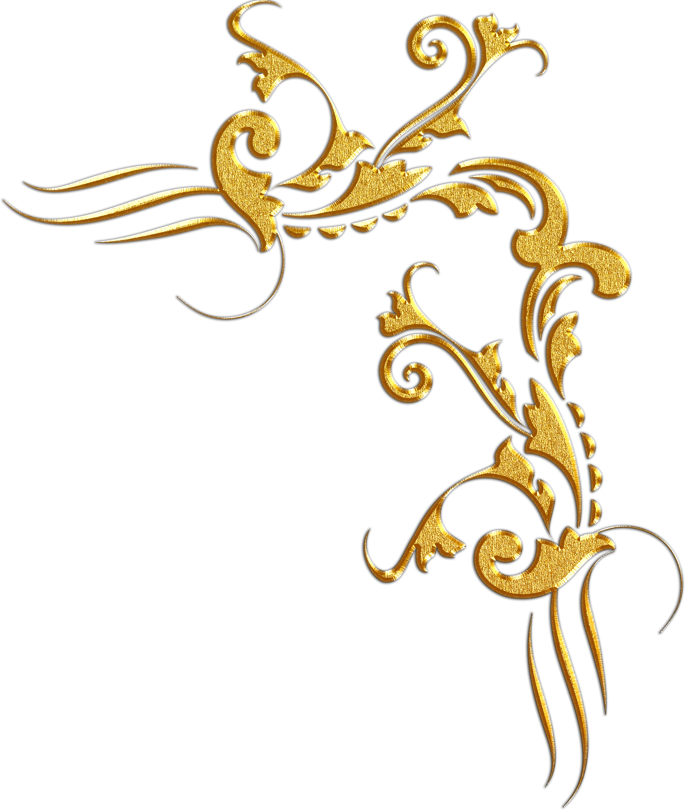 Golden Batik Flourish Design