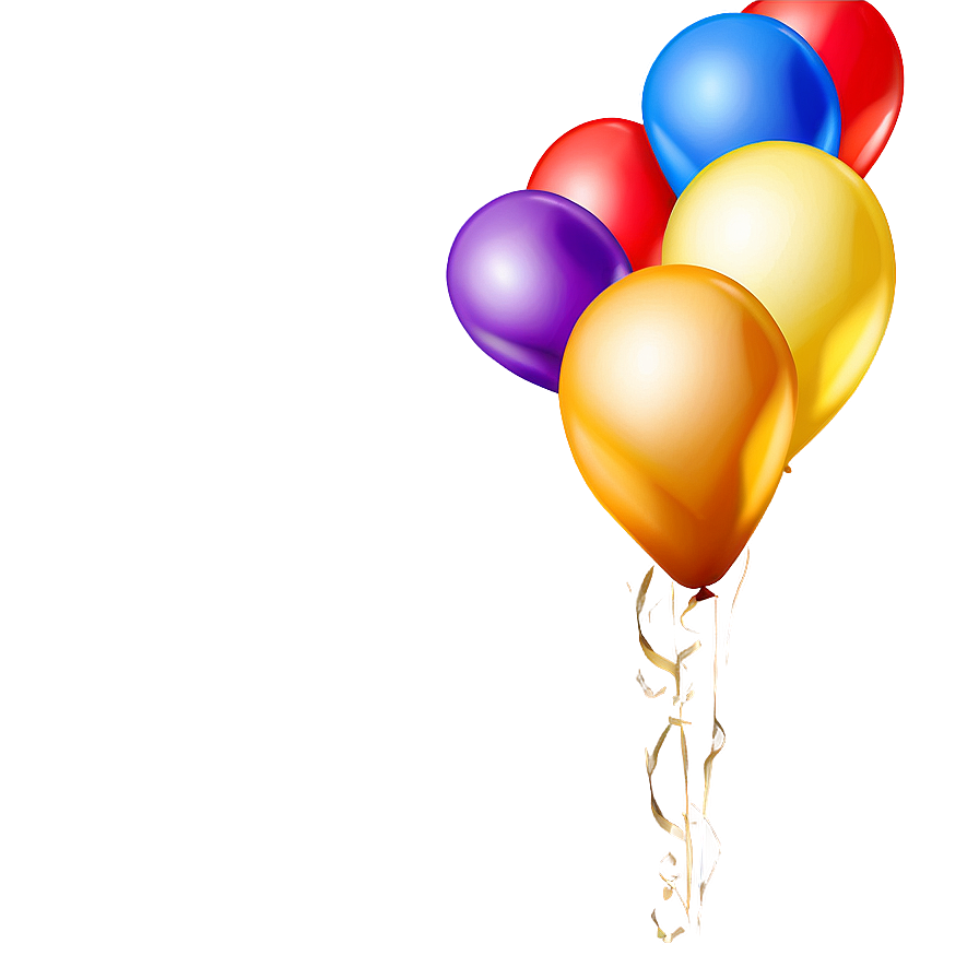 Golden Birthday Balloon Png 06272024