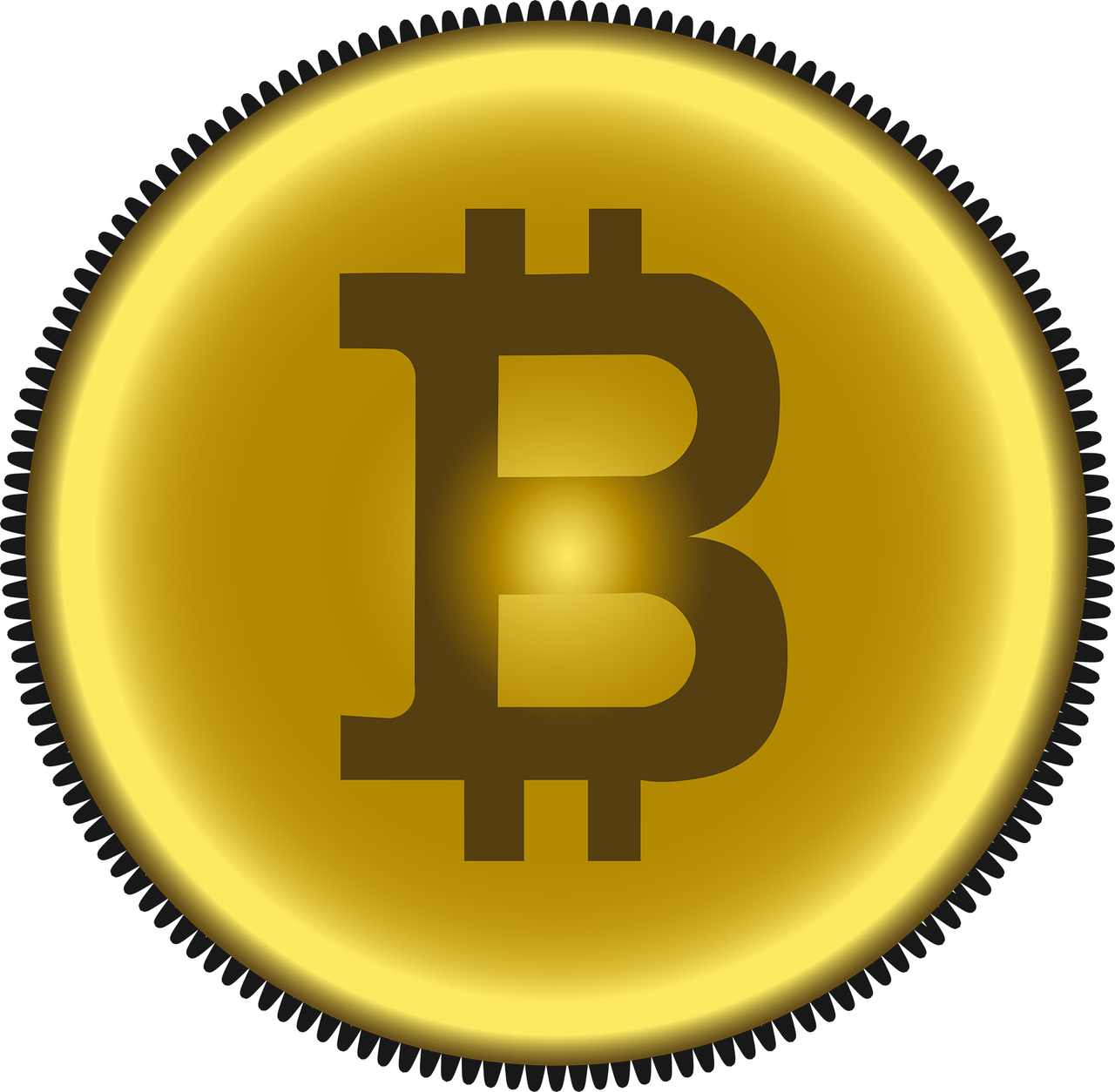 Golden Bitcoin Icon