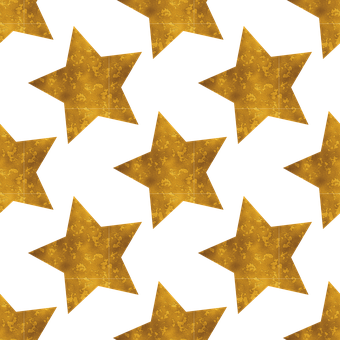 Golden Black Star Pattern