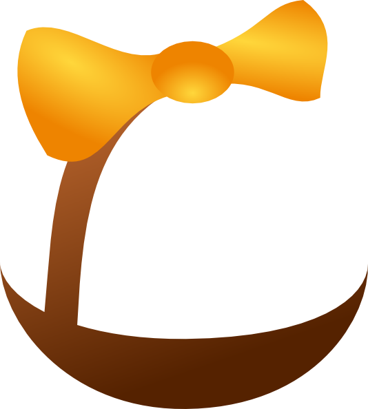 Golden Bow Anchor Icon