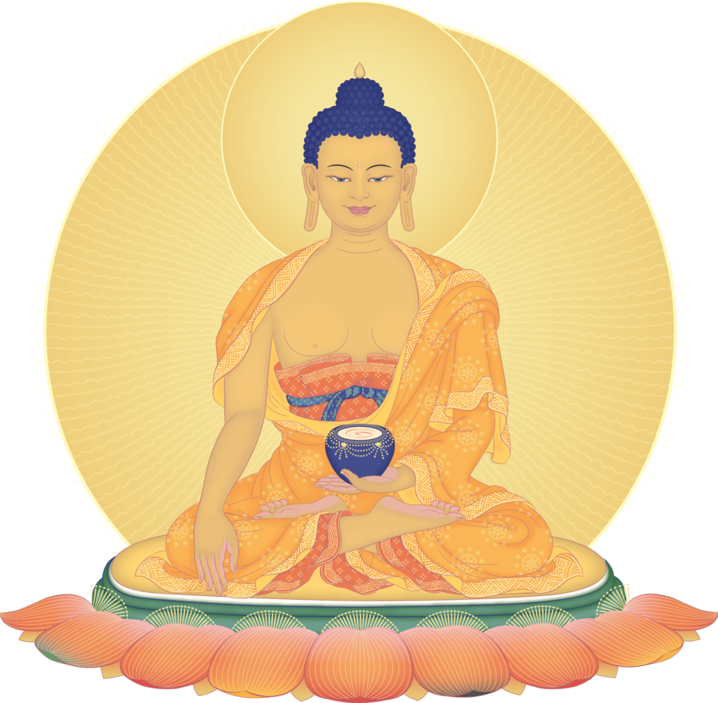 Golden_ Buddha_ Meditation_ Illustration