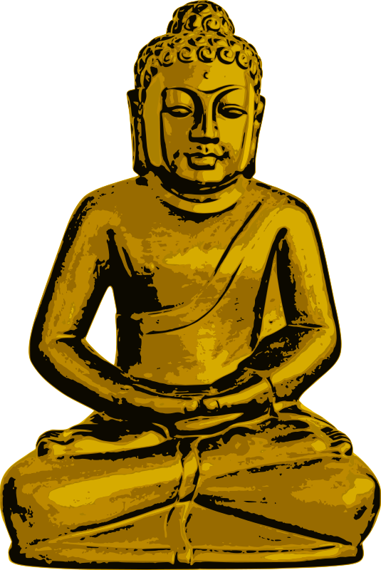 Golden Buddha Statue Illustration