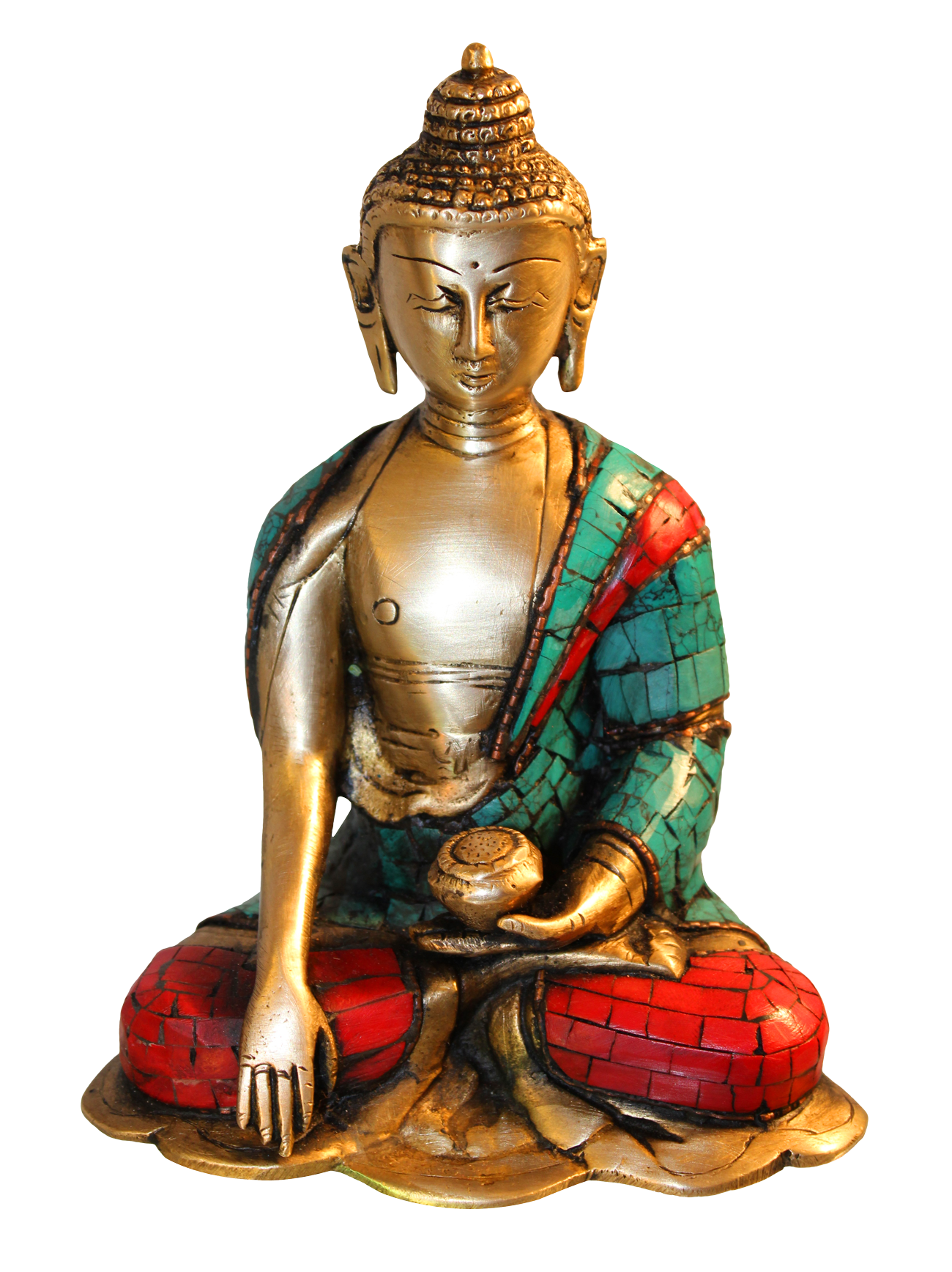 Golden Buddha Statue Meditation Pose