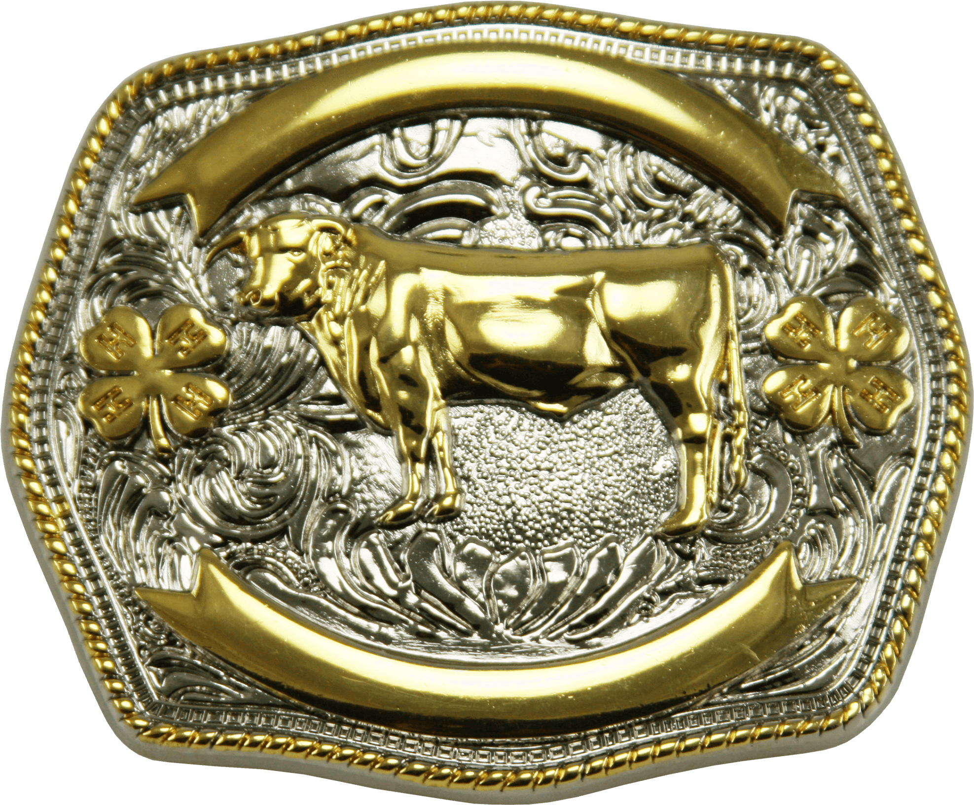 Golden Bull Western Belt Buckle