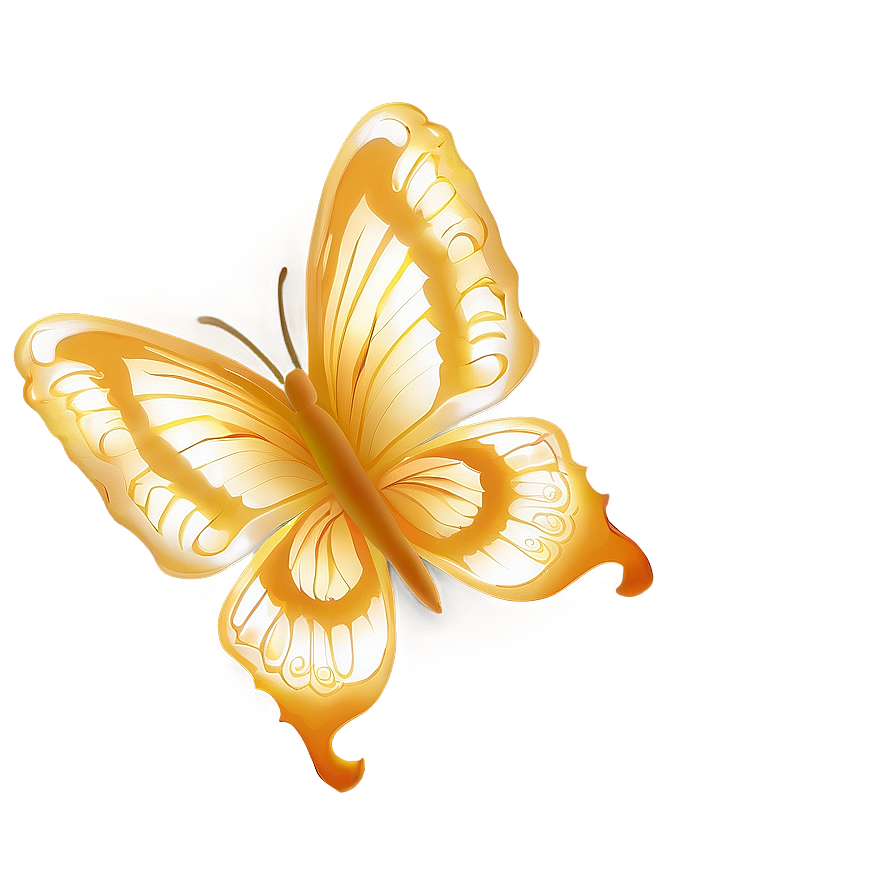 Golden Butterflies Png Ikf