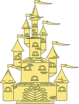 Golden Castle Illustration