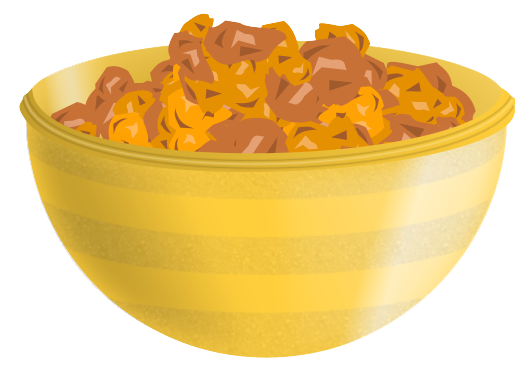 Golden Cereal Bowl