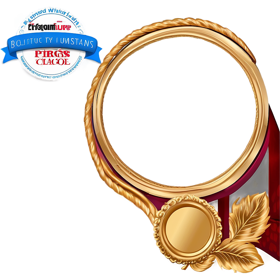 Golden Circle Frame For Elegance Png Dnd