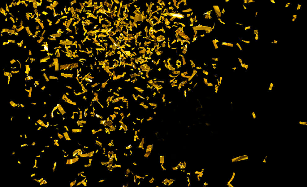 Golden Confetti Celebration Background