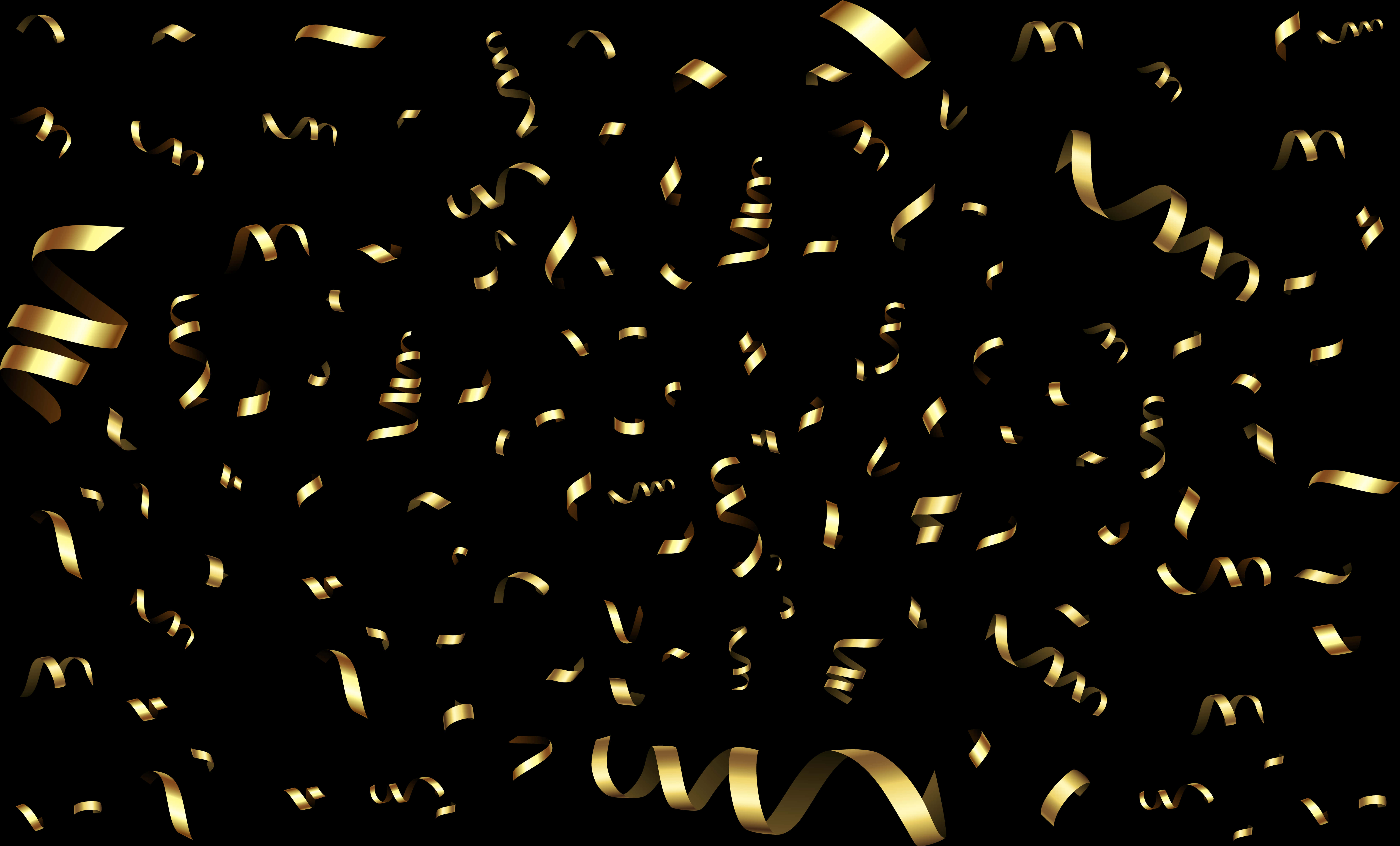 Golden Confetti Celebration Background