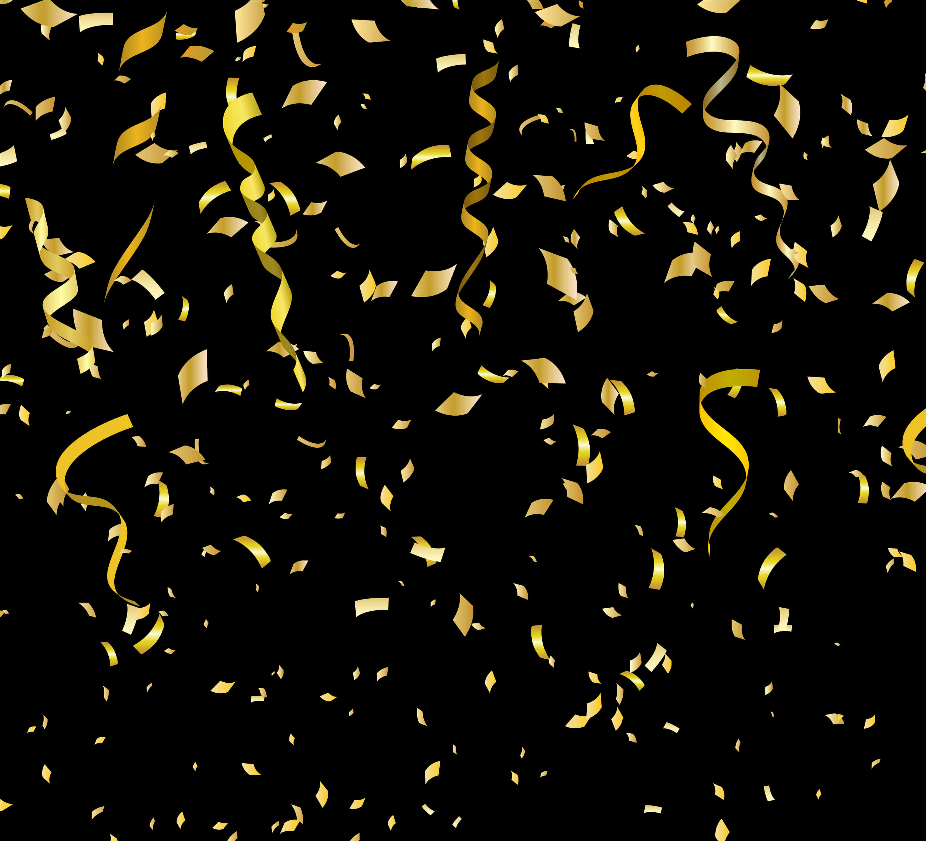 Golden Confetti Celebration Background