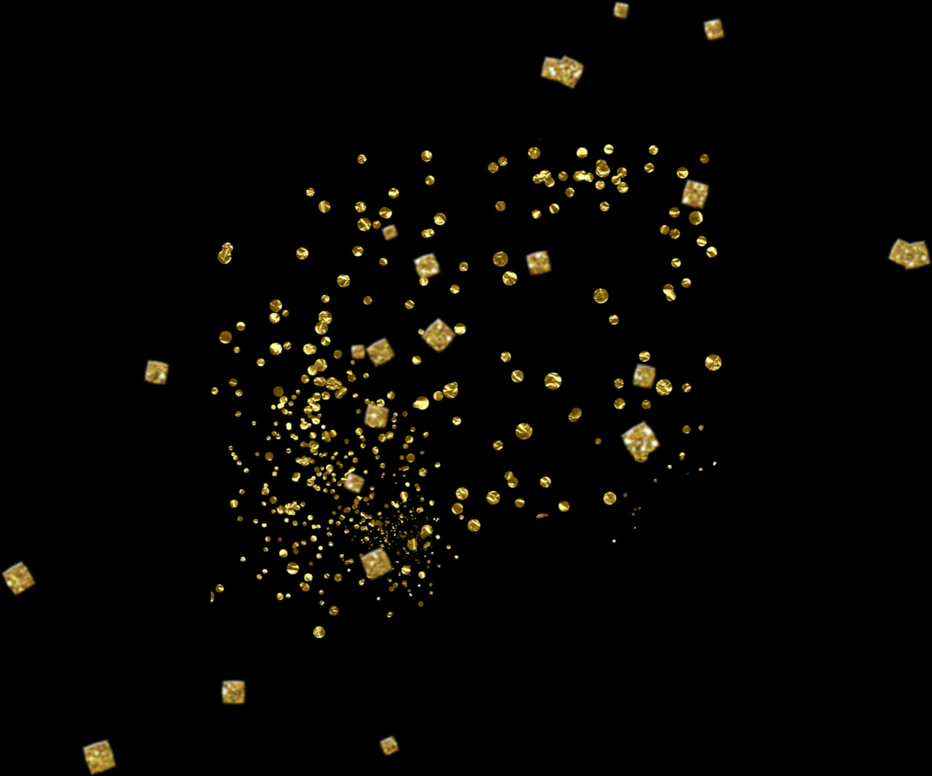 Golden Confetti Celebration