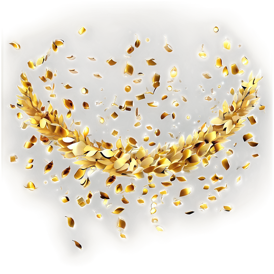 Golden Confetti Png Lbx42