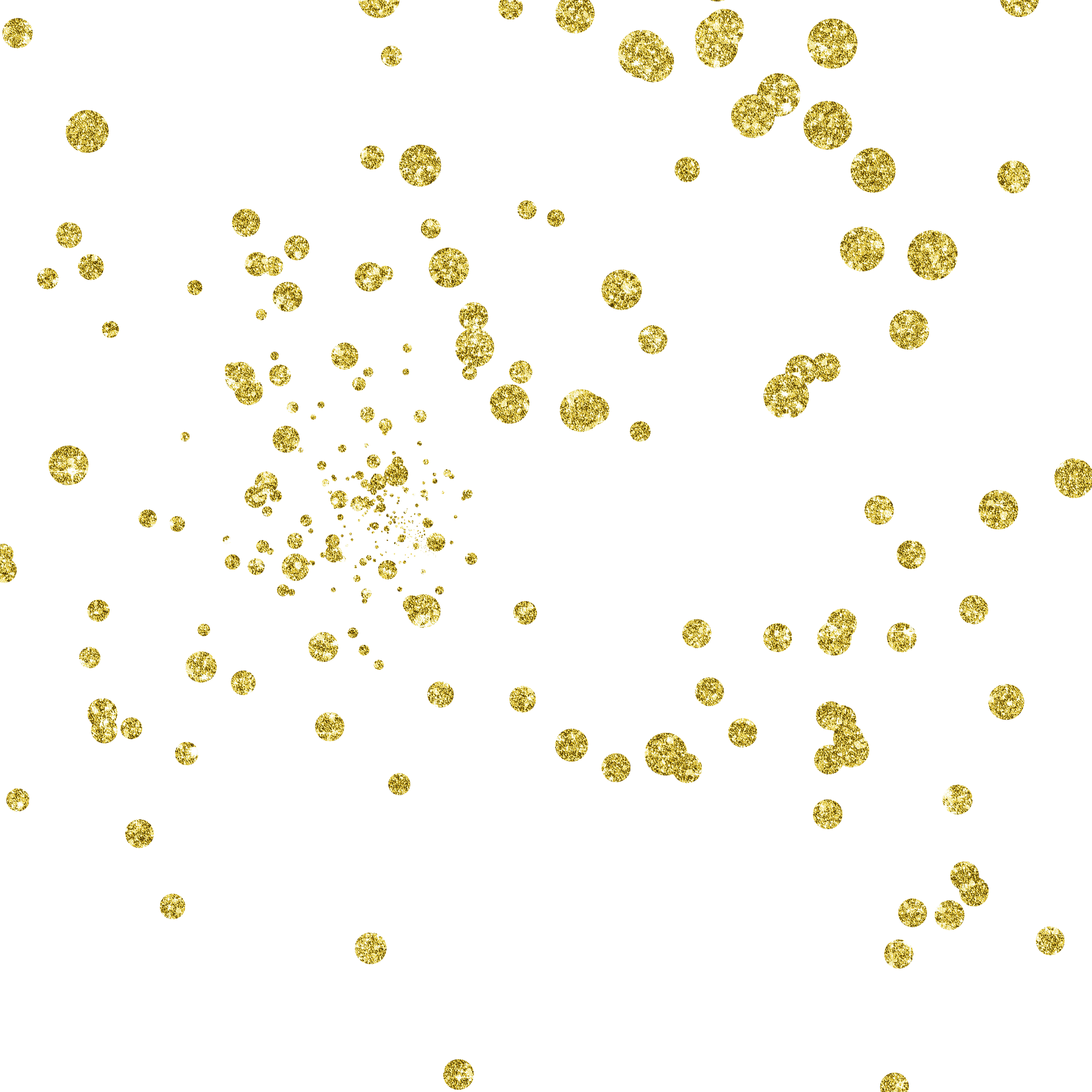 Golden Confetti Scatter Pattern