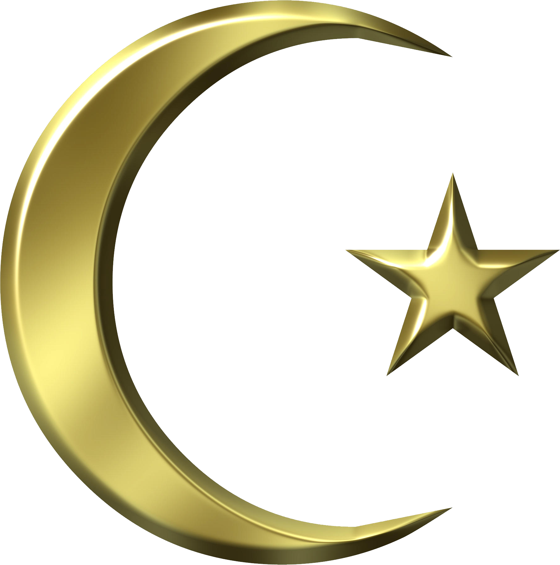 Golden_ Crescent_and_ Star_ Islamic_ Symbol